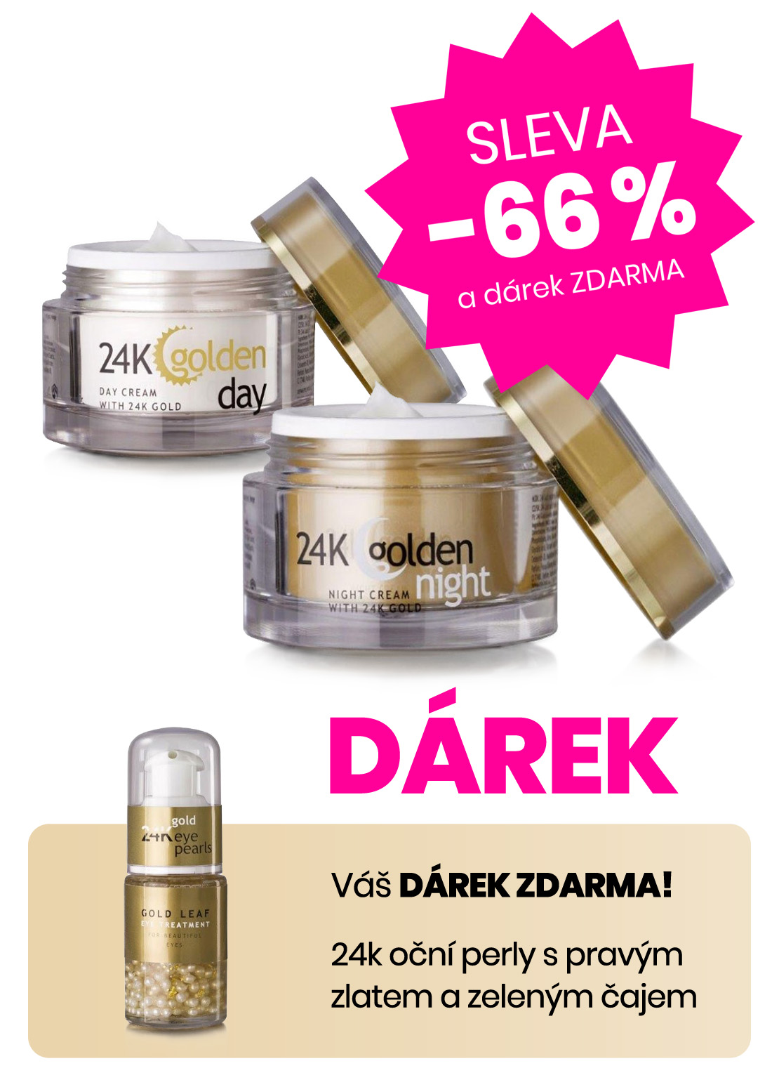 Aimé celodenní péče o pleť s 24k karátovým zlatem